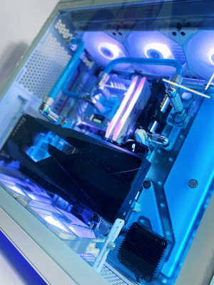 Компьютер S SMART Snowman <11700/ 32Gb/ SSD 500GB+1Tb NVMe/ RTX3080 10G/ Кастом СЖО>