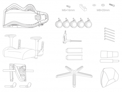 Игровое кресло DXRacer Air-B-Grey Mesh-Cyan&White