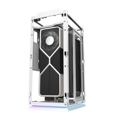 Корпус ПК без БП DarkFlash DLH21 WHITE <ITX, 1x3.5, 2xUSB 3.0, 1xType C, 238.8*175*412mm >