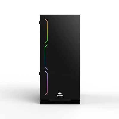 Корпус Wintek Wave D528 TG, ATX/Micro ATX,USB 1*3.0/2*2.0, HD+Mic, 0,5mm, 1*12cm DR Rainbow fan