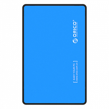 Внешний корпус HDD 2.5" ORICO 2588US3-V1-BL-EP <USB3.0, SATA III, кабель 60см, до 2ТБ, BLUE>