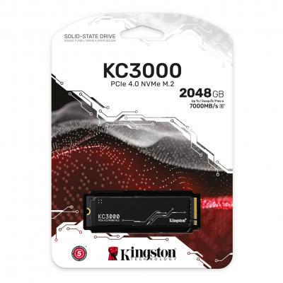 Твердотельный накопитель 2048GB SSD Kingston KC3000 SKC3000D/2048G M.2 2280 PCIe4.0 R7000/W7000MB/s