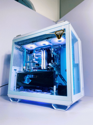 Компьютер S SMART Snowman <11700/ 32Gb/ SSD 500GB+1Tb NVMe/ RTX3080 10G/ Кастом СЖО>