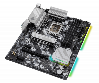 Материнская плата S-1700 ASRock B660 Steel Legend <4xDDR4 6XSATA RAID 3XM.2 HDMI DP ATX>