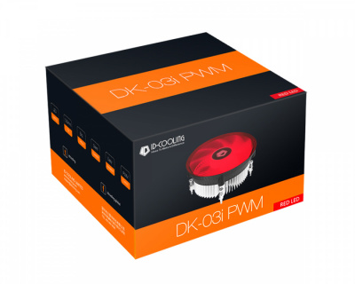 Вентилятор ID-Cooling DK-03i PWM RED <Intel LGA1200/1150/1151/1155/1156, 120mm, 100W, 4PIN>