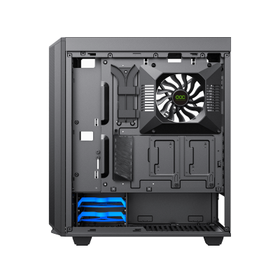 Корпус ПК без БП GameMax Precision Black <MATX, 1x120FAN, 1x140COC>