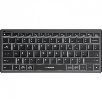 Клавиатура A4tech Fstyler FX61-White-LED <USB, SLIM, серый корпус, белая подсветка>