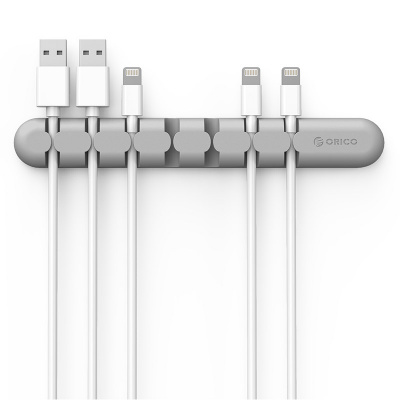 Фиксатор кабеля ORICO CBS7-GY <7X, 15*2*1.2mm, силикон, GRAY>V3