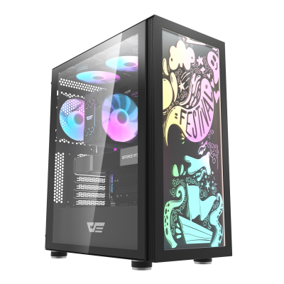 Корпус ПК без БП DarkFlash Dk210 Graffiti <ATX, 2x3.5, 1xUSB 3.0, 2xUSB2.0, Audio, 410*210*480mm> Корпус ПК без БП DarkFlash Dk210 Graffiti <ATX, 2x3.5, 1xUSB 3.0, 2xUSB2.0, Audio, 410*210*480mm>