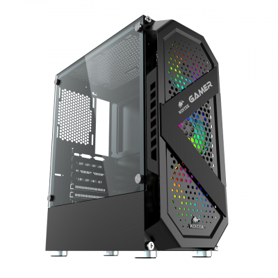 Корпус Wintek Gamer D535-B TG, Midi tower