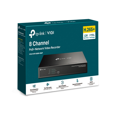 Цифровой видеорегистратор  8CH PoE+ TP-Link VIGI NVR1008H-8MP
