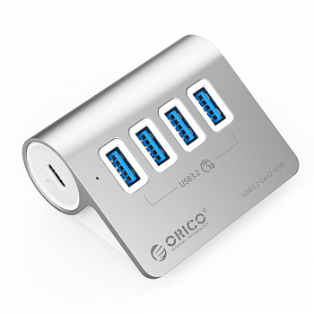 USB Хаб ORICO M3U4-G2-05-SV-BP <USB C to USB 3.2 gen2 * 4>
