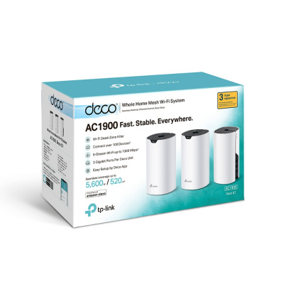 Домашняя Mesh Wi-Fi система GbE AC1900 Tp-Link Deco S7(3-Pack)
