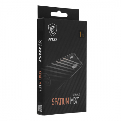 Твердотельный накопитель 1000Gb SSD MSI SPATIUM M371 M.2 PCIe NVMe R2000Mb/s W1600MB/s SPATIUM M371