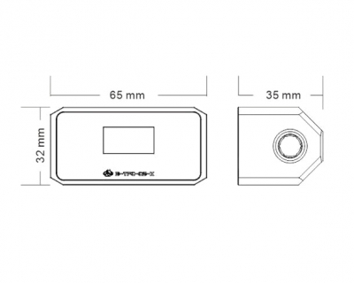 Датчик температуры Bykski B-TFC-CS-X <Модуль безопасности с встроенным расходомером и датчиком темп>