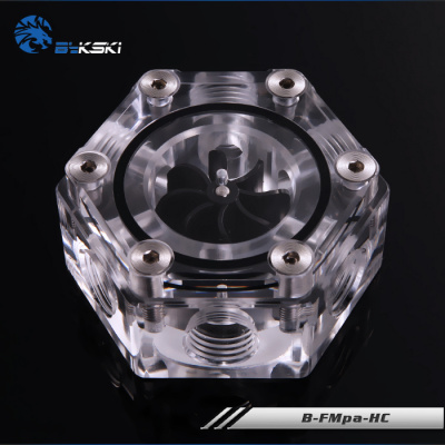 6-ходовой индикатор потока Bykski B-FMpa-HC <Прозрачный>