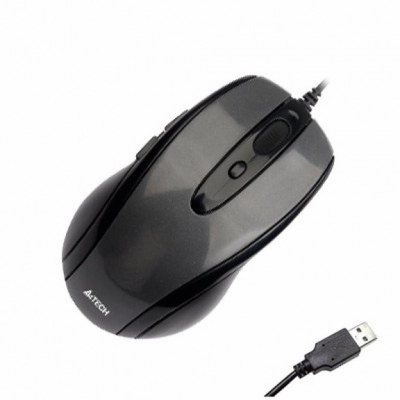 Мышь A4tech N-708X GREY Оптическая USB 1600 dpi <Cable 150cm>