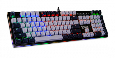 Клавиатура игровая Bloody B828N <FRGB-LED, USB, мех клавиатура переключателями>