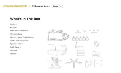 Игровое кресло DXRacer Air-B-Black Mesh-Black