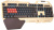 Игровая клавиатура Bloody B418-Golden, частично механическая, оптические свичи