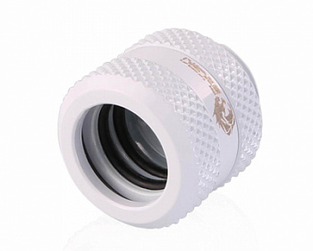 Фитинг Bykski B-HTJV2-L14 White <14ММ наружний и внутренний диаметр, для жестких трубок>