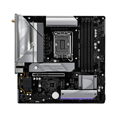 Материнская плата ASRock B860M LIVEMIXER WIFI LGA1851 4xDDR5 4xSATA 3xM.2 1xHDMI 1xThund4 WiFi mATX