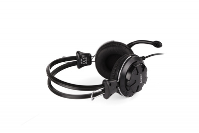 Наушники+микрофон A4tech HS-28i BLACK <1xJack3.5, 20Hz-20kHz, 32 Om, 102dB, 1.8m>