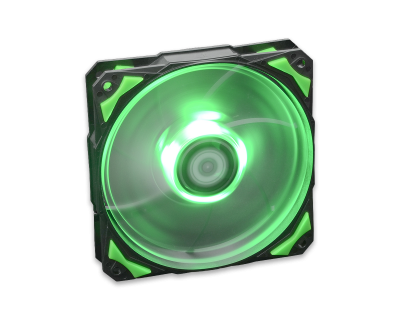 Вентилятор для корпуса ID-Cooling PL-12025-G GREEN LED Вентилятор для корпуса ID-Cooling PL-12025-G GREEN LED