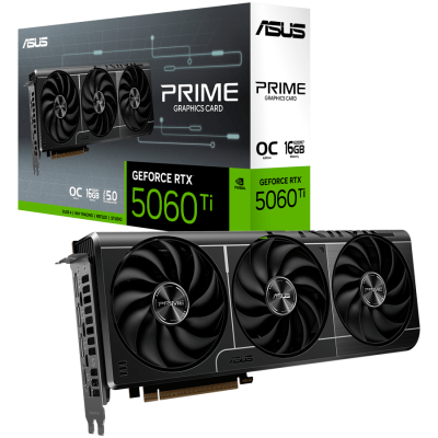 Видеокарта ASUS RTX 5060 Ti 16GB PRIME-RTX5060TI-O16G (GDDR7, 128-bit, HDMI, 3xDP)