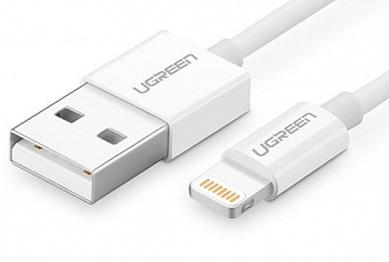 Кабель Lightning Ugreen US155 <USB2.0, 2m, WHITE, 20730>