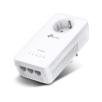 Сетевой адаптер Powerline Tp-Link TL-WPA8631P с Wi-Fi и встроенной розеткой