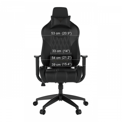 Игровое кресло GAMDIAS ACHILLES E2 L B <Black, спинка:86см, наклон: 150, нагрузка: до 200кг> v2