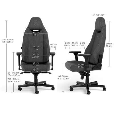 Игровое кресло Noblechairs LEGEND TX Gaming Chair - anthracite <Ткань, 4D-подлокотник, газлифт 4>