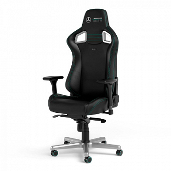Игровое кресло Noblechairs EPIC Mercedes-AMG Petronas <Экокожа, подлокотник 4D, газлифт 4>