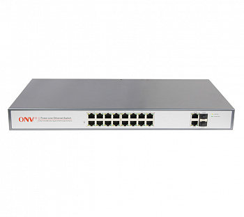 Коммутатор PoE 16-портовый ONV-POE31016PFA