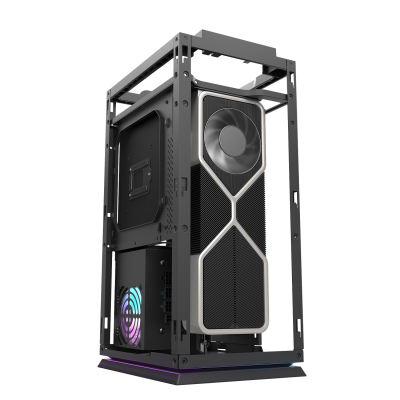Корпус ПК без БП DarkFlash DLH21 BLACK <ITX, 1x3.5, 2xUSB 3.0, 1xType C, 238.8*175*412mm >
