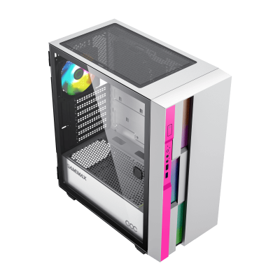 Корпус ПК без БП GameMax Brufen C3 COC WP <ATX, Tempered Glass, (L)360*(W)210*(H)440mm>