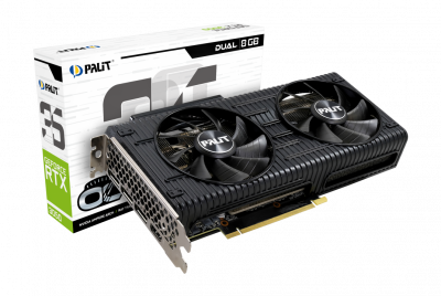 Видеокарта Palit GeForce RTX 3050 Dual 8 GB Box
