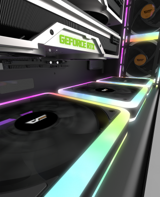 Корпус ПК без БП DarkFlash DF800 <EATX, 9x3.5, 7x2.5, 2xUSB 3.0, 2xUSB2.0, Audio, 552*271*771mm>