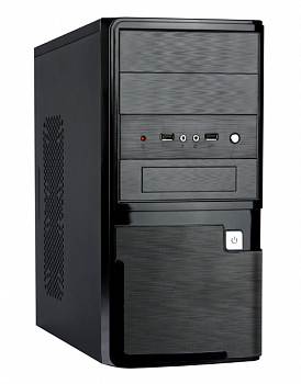 Корпус ПК без БП SMART SX-C5820 <microATX, 360*175*365mm, 0.4mm, 2xUSB, BLACK>