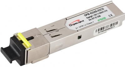 Оптический трансивер GbE SFP WDM <Gb Single Mode, Single Fiber, 1310nm, 1550nm, 20km, 2612T-2613R>