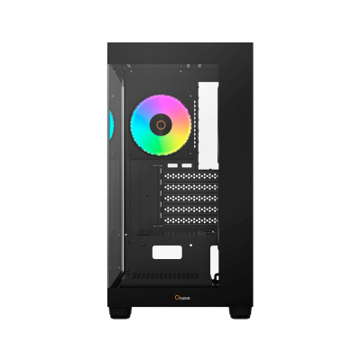 Корпус ПК без БП Ocypus Gamma C52 BK ARGB mATX/ITX 3xUSB Черный Gamma-C52-BKD300XX-GL