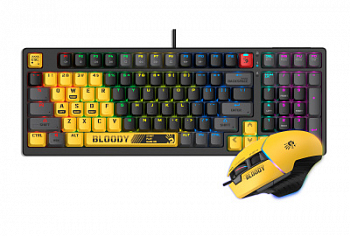 Комплект игровой Bloody S9800 2в1 lime