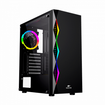 Корпус Wintek Skyline G46 TG, ATX/Micro ATX,USB 1*3.0/2*2.0, HD-Audio+Mic, 0,5 mm, RGB strip,1*12c