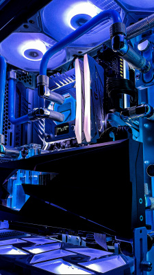 Компьютер S SMART Snowman <11700/ 32Gb/ SSD 500GB+1Tb NVMe/ RTX3080 10G/ Кастом СЖО>