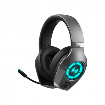 Гарнитура игровая Edifier Gx Grey <охватывающие, 20-20000Hz, Hi-Res, USB/Type-C/3.5, RGB>