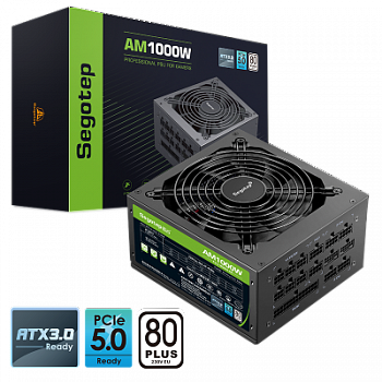 Блок питания ПК 1000W SEGOTEP AM1000W ATX3.0 <80+>