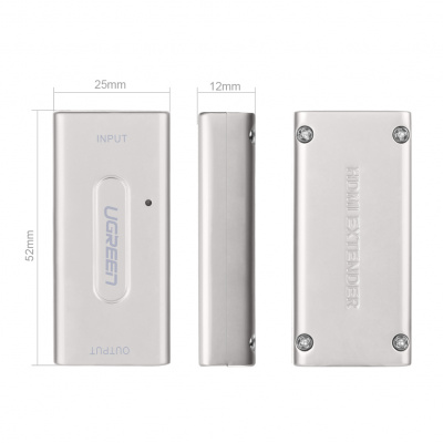 Усилитель видео сигнала HDMI Ugreen 40265 <SILVER, усиление до 45М; 40265>