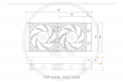 Жидкостная система охлаждения EKWB EK-NUCLEUS AIO CR240 LUX D-RGB Black, 2x120mm Socket Intel/AMD