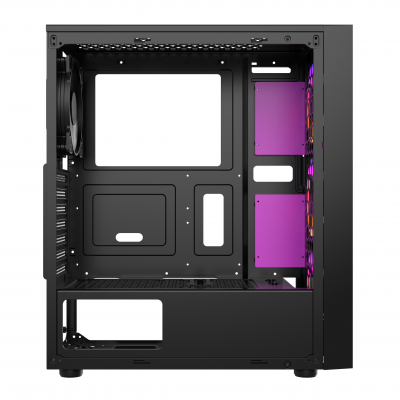 Корпус Wintek Mirage G48, ATX/Micro ATX, USB 1*3.0/2*2.0, HD-Audio+Mic, 0,5 mm, 3*12cm ARGB+controll